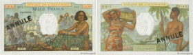 Country : TAHITI 
Face Value : 1000 Francs Spécimen 
Date : (1953) 
Period/Province/Bank : Banque de l'Indochine 
Catalogue reference : P.15bs 
Additi...