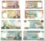 Country : TUNISIA 
Face Value : 1 au 20 Dinars Lot 
Date : 1980 
Period/Province/Bank : Banque Centrale de Tunisie 
Catalogue reference : P.74 au P.77...