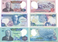 Country : TUNISIA 
Face Value : 5, 10, 20 Dinars Lot 
Date : 1983 
Period/Province/Bank : Banque Centrale de Tunisie 
Catalogue reference : P.79 au P....