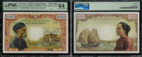 Country : SOUTH VIETNAM 
Face Value : 1000 Dong Spécimen 
Date : (1955) 
Period/Province/Bank : Ngân Hàng Viêt Nam 
Catalogue reference : P.4As 
Alpha...