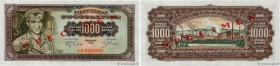 Country : YUGOSLAVIA 
Face Value : 1000 Dinara Spécimen 
Date : 01 mai 1963 
Period/Province/Bank : Banque Nationale 
Catalogue reference : P.75s 
Alp...
