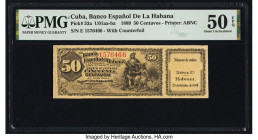 Cuba El Banco Espanol de la Habana 50 Centavos 28.10.1889 Pick 33a PMG About Uncirculated 50 EPQ. 

HID09801242017

© 2022 Heritage Auctions | All Rig...
