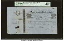 Cuba Banco Espanol de la Habana Bond 500 Pesos (2nd Series of 2 Million Pesos) 1857 Pick Unlisted Remainder PMG Very Fine 25 Net. A curious and very r...