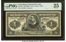 Cuba Banco Nacional de Cuba 1 Peso ND (1905) Pick 65 PMG Very Fine 25. The desirable and rare banknotes of the Banco Nacional de Cuba of 1905 are not ...