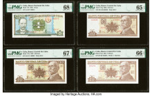 Cuba Banco Nacional de Cuba Group Lot of 13 Examples PMG Superb Gem Unc 68 EPQ; Superb Gem Unc 67 EPQ (5); Gem Uncirculated 66 EPQ (5); Gem Uncirculat...