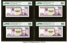 Cuba Banco Central de Cuba Group Lot of 15 Examples PMG Superb Gem Unc 67 EPQ; Gem Uncirculated 66 EPQ (6); Gem Uncirculated 65 EPQ (8). 

HID09801242...