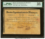 Cuba Illustre Ayuntamiento de Matanzas Bond 50 Gold Pesos 30.6.1880 Pick Unlisted PMG Choice Very Fine 35. An interesting and rare bond from the city ...