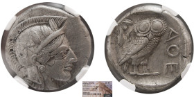 ATTICA, Athens. Circa 440-404 BC. AR Tetradrachm. NGC-Choice XF.