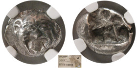 MYSIA, Parium, Circa 500-450 BC. AR Hemidrachm. NGC-VF.