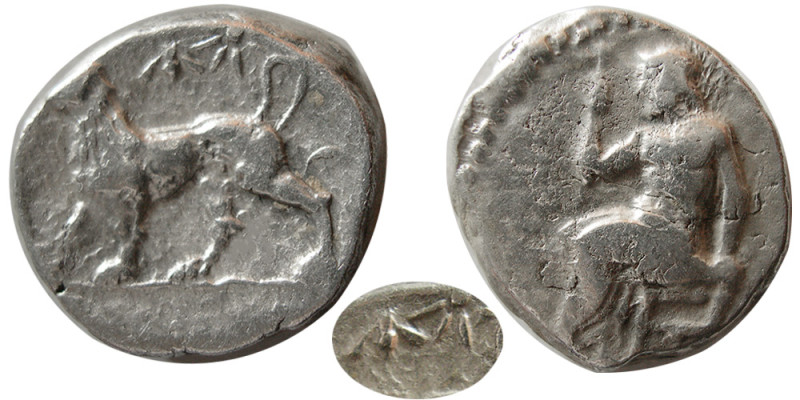 PERSIA, Alexandrine Empire. Uncertain satraps of Babylon. Ca. 328-311 BC. AR Dou...