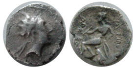 SELEUKID KINGDOM, Antiochus III? 222-187 BC. AR Obol. RRR.