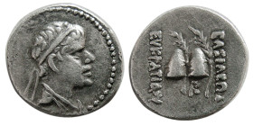 KINGS of BAKTRIA, Eukratides I. Circa 171-145 BC. AR Obol