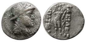BAKTRIAN KINGDOM. Eukratides I. Circa 171-145 BC. AR Obol