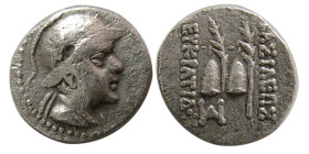 BAKTRIAN KINGDOM. Eukratides I. 171-145 BC. AR Obol