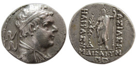 BAKTRIAN KINGDOM. Heliocles I. 145-130 BC. Silver Tetradrachm