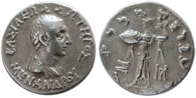 BAKTRIAN KINGS, Menander I, 165-130 BC. AR Tetradrachm.