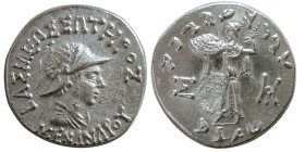 BAKTRIAN KINGS, Menander I, 165/55-130 BC. AR Tetradrachm
