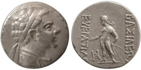 BAKTRIAN KINGDOM. Eukratides II. 145-140 BC. AR Tetradrachm .