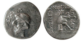 KINGS of PARTHIA. Mithradates I. 168-132 BC. AR obol