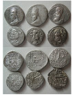 Group Lot of 6 Parthian silver drachms.