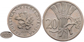 Czechoslovakia, 20 Haler 1925