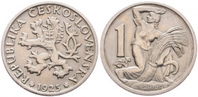 Czechoslovakia, 1 Koruna 1925