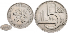 Czechoslovakia, 5 Koruna 1927