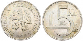 Czechoslovakia, 5 Koruna 1929