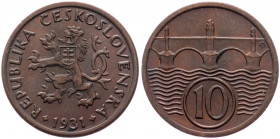 Czechoslovakia, 10 Haler 1931
