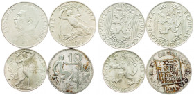 Czechoslovakia, 10 Korun, 50 Korun, 100 Koruna 1931,1949