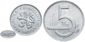 Czechoslovakia, 5 Koruna 1952