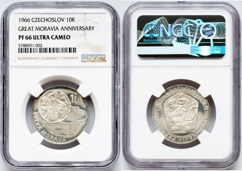 Czechoslovakia, 10 Korun 1966, Kremnitz Czechoslovakia, 10 Korun 1966, Kremnitz,...