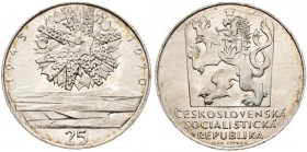 Czechoslovakia, 25 koruna 1970