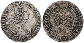 Charles VI., 6 Kreuzer 1713, Breslau