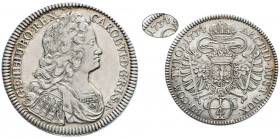 Charles VI., 1/4 Thaler 1734, Hall