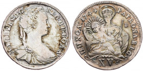 Maria Tsia, 15 Kreuzer 1744, Kremnitz