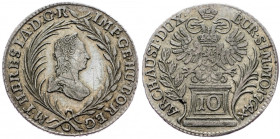 Maria Tsia, 10 Kreuzer 1764, Prag
