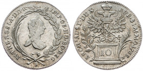 Maria Tsia, 10 Kreuzer 1765, Prag