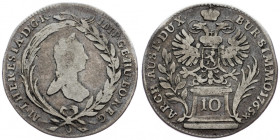 Maria Tsia, 10 Kreuzer 1765, Prag
