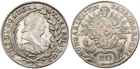 Maria Tsia, 20 Kreuzer 1773, Kremnitz