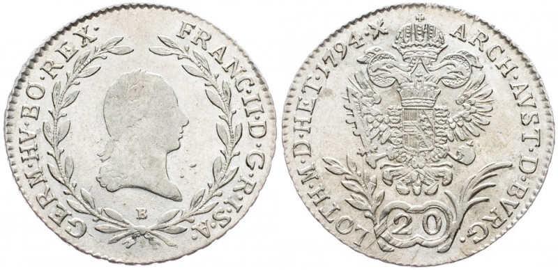 Franz II. (I.), 20 Kreuzer 1794, Kremnitz Franz II. (I.), 20 Kreuzer 1794, Kremn...