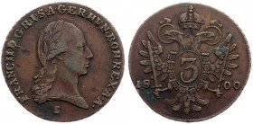 Franz II. (I.), 3 Kreuzer 1800, Smolnik