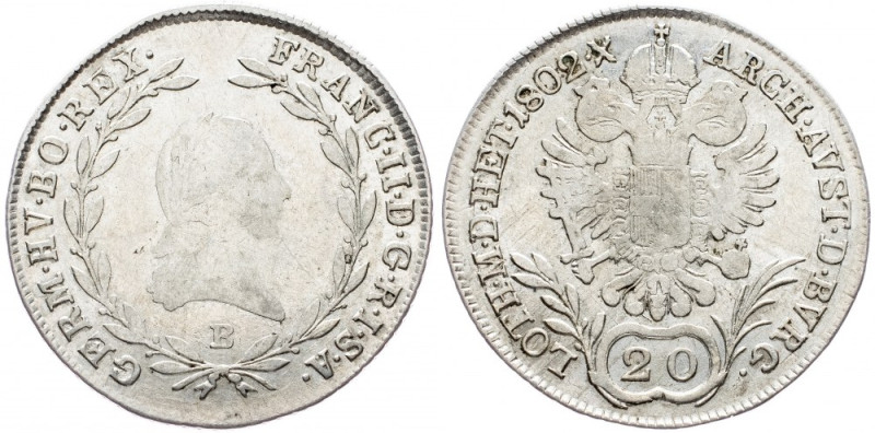 Franz II. (I.), 20 Kreuzer 1802, Kremnitz Franz II. (I.), 20 Kreuzer 1802, Kremn...