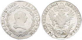 Franz II. (I.), 20 Kreuzer 1805, Kremnitz