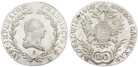 Franz II. (I.), 20 Kreuzer 1808, Vienna