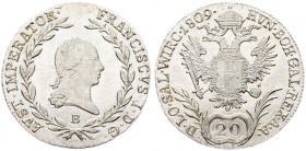 Franz II. (I.), 20 Kreuzer 1809, Kremnitz