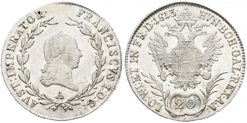 Franz II. (I.), 20 Kreuzer 1813, Vienna Franz II. (I.), 20 Kreuzer 1813, Vienna,...