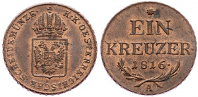 Franz II. (I.), 1 Kreuzer 1816, Vienna