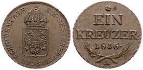 Franz II. (I.), 1 Kreuzer 1816, Vienna