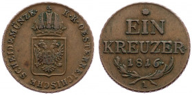 Franz II. (I.), 1 Kreuzer 1816, Vienna